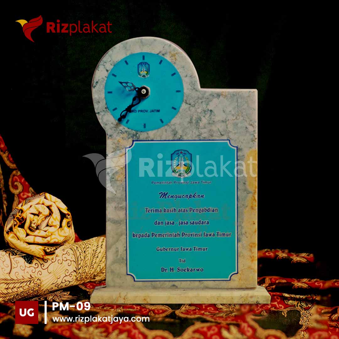 Plakat Marmer Gubernur Jawa Timur