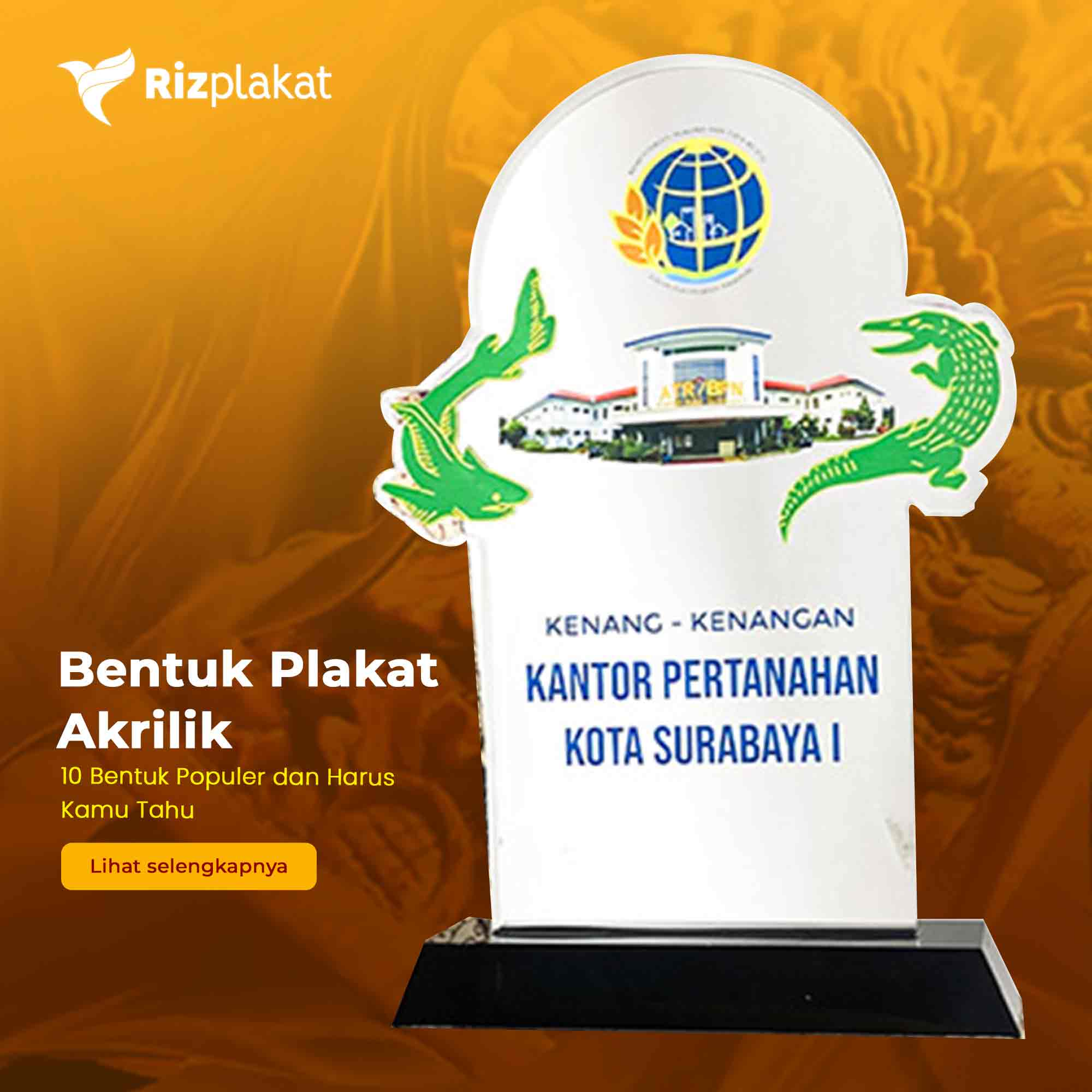 bentuk plakat akrilik