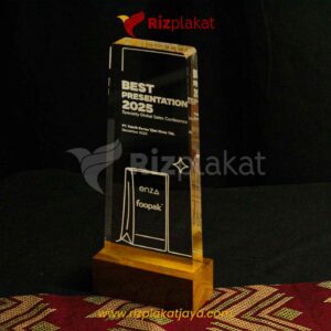 Plakat Penghargaan Akrilik Custom Corporate Award