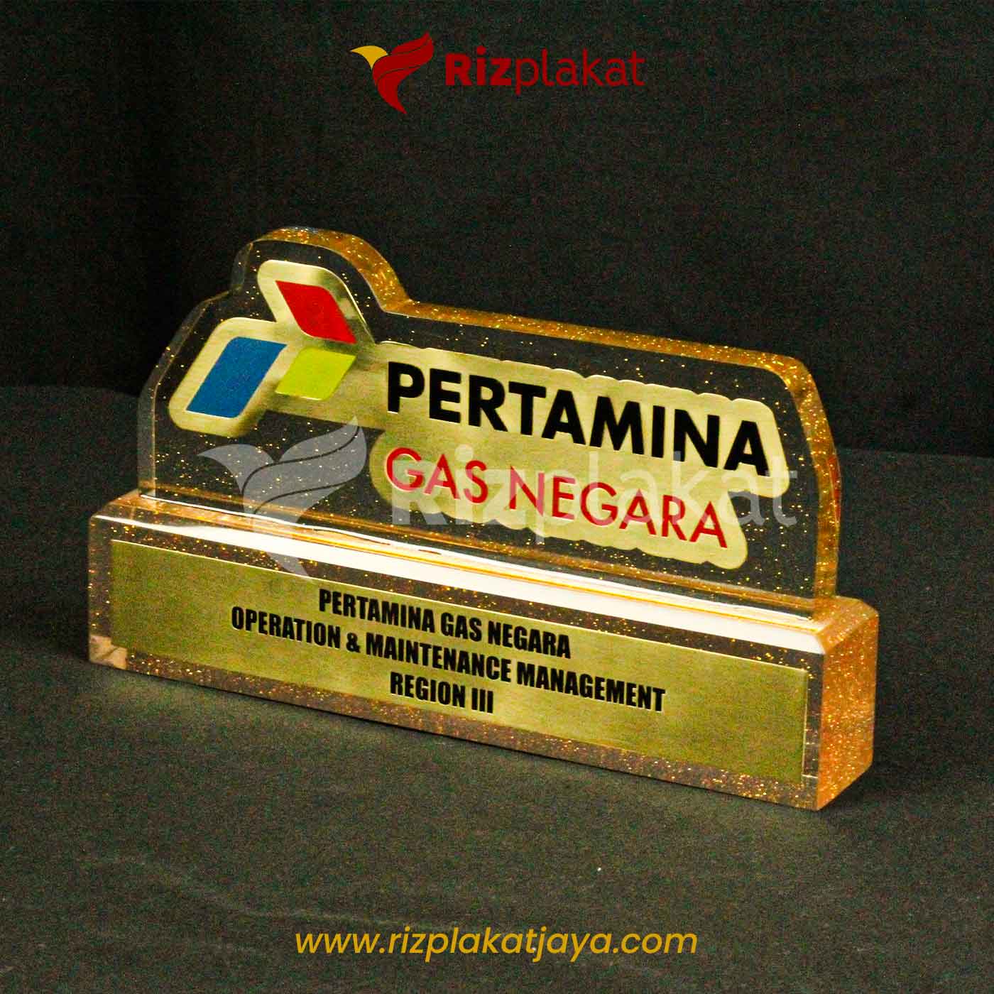 Plakat Penghargaan Fiber Custom Corporate Award