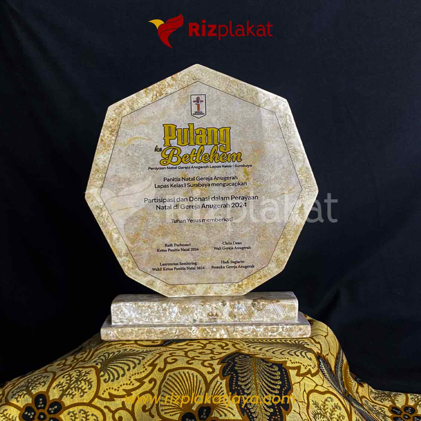 Plakat Marmer Segi Delapan – Kenang-kenangan Event & Apresiasi Spesial